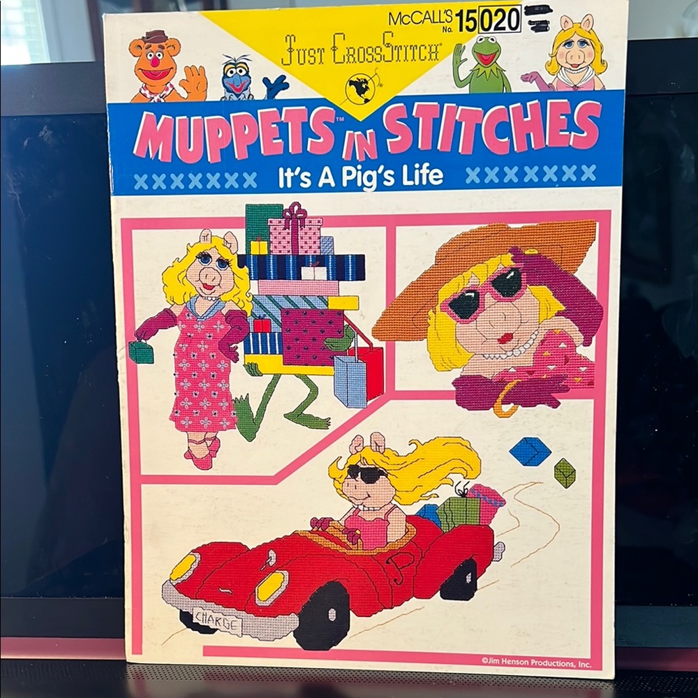 Muppets N Stitches Just Cross Stitch It's A Pig's Life leaflet 10 Pages